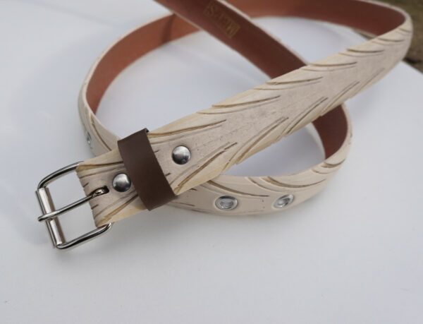 Ceinture beige en pneu de vélo